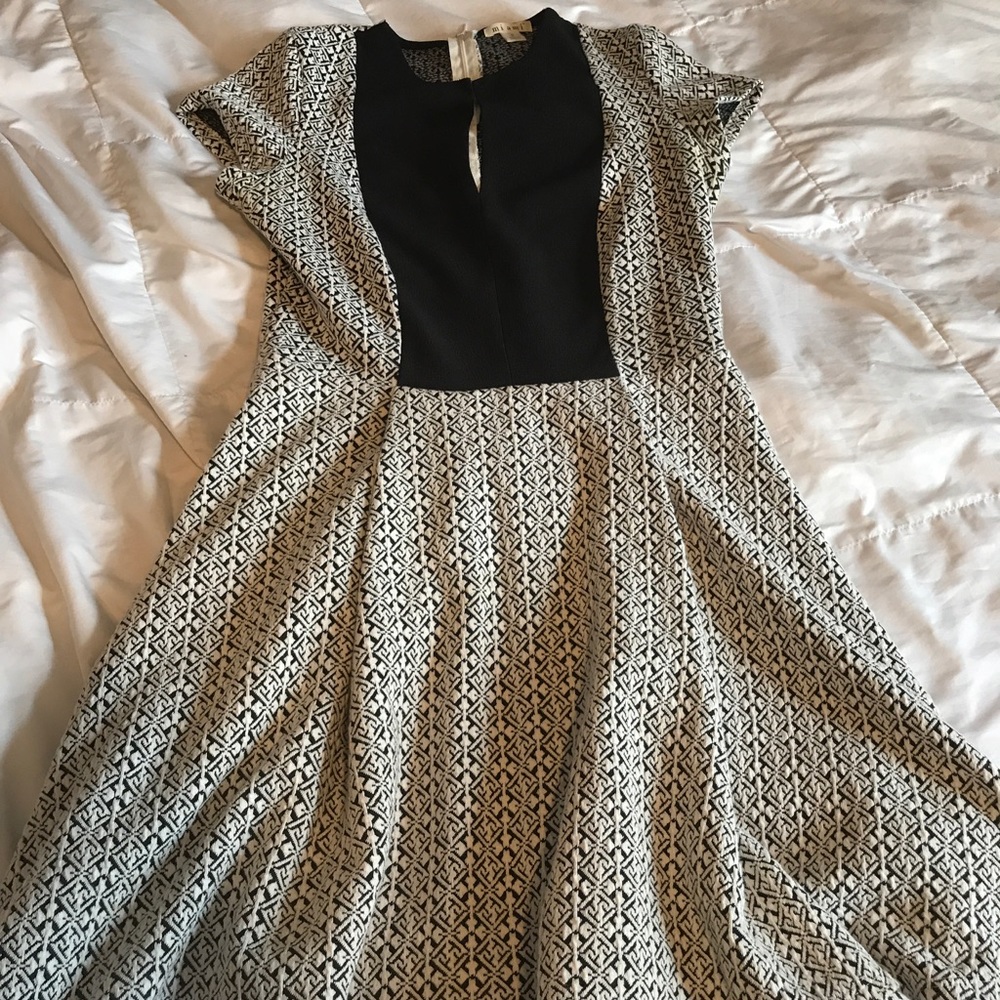 Black fitted dress